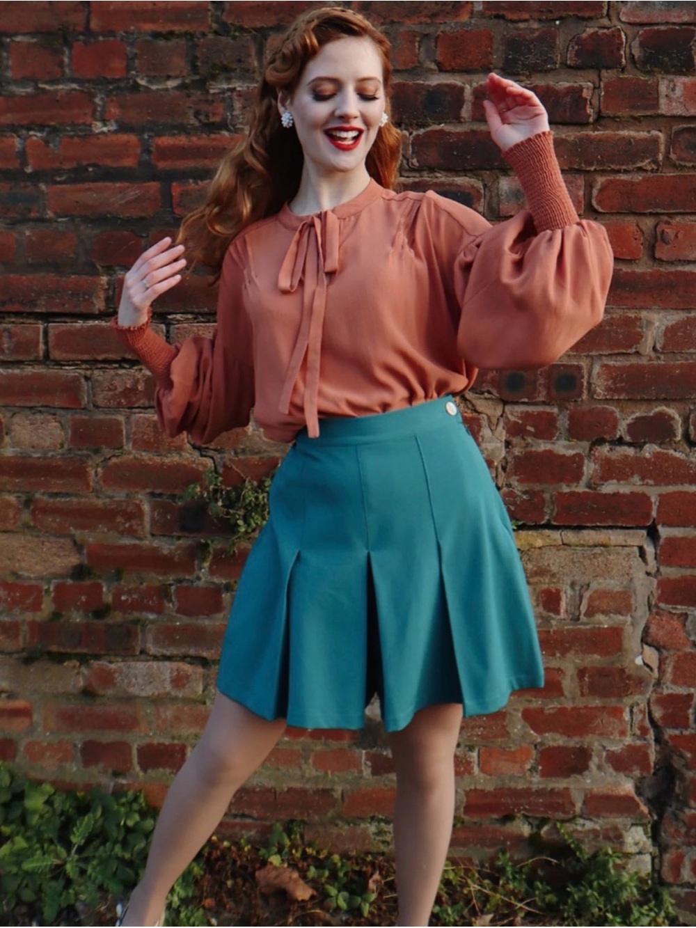 1930s pleated shorts House of Foxy